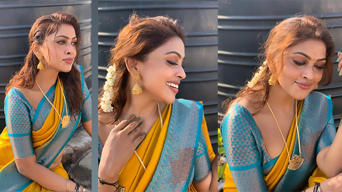 Stunning Sri Nikha Saree Looks Latest Photos from Bollywood Stars