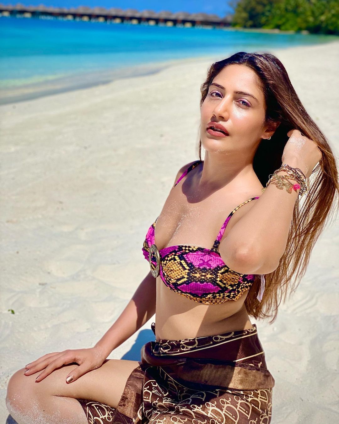 Surbhi Chandna's Tropical Swimwear Glamour