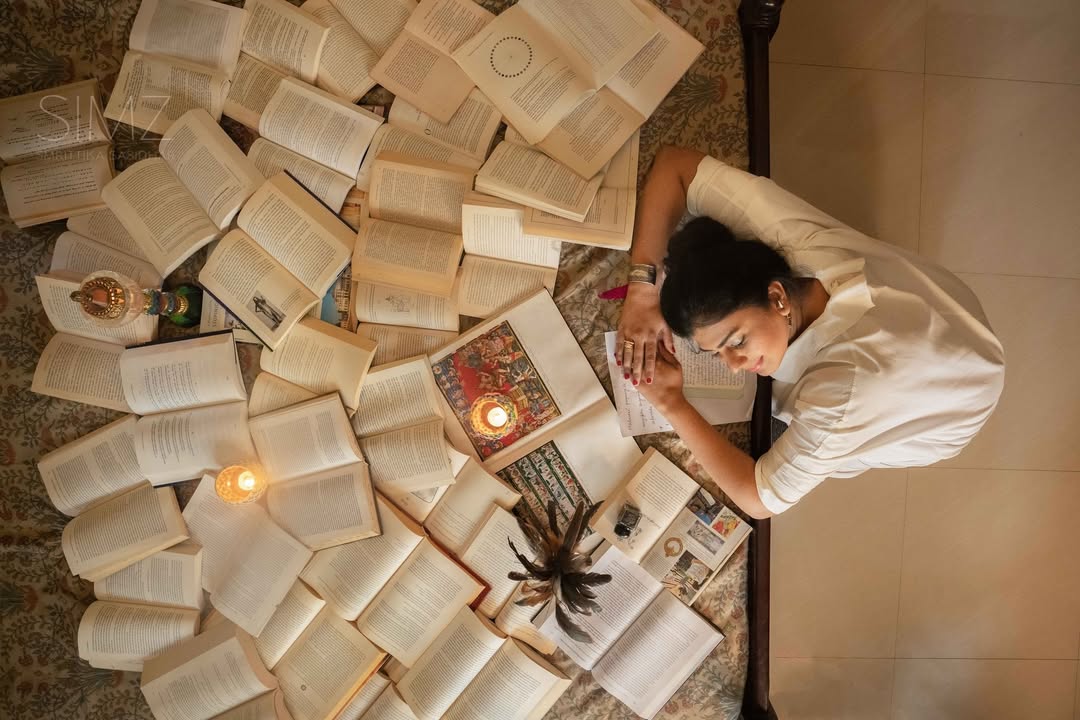 Swarnamalya's Viral Book Photoshoot Captures Attention