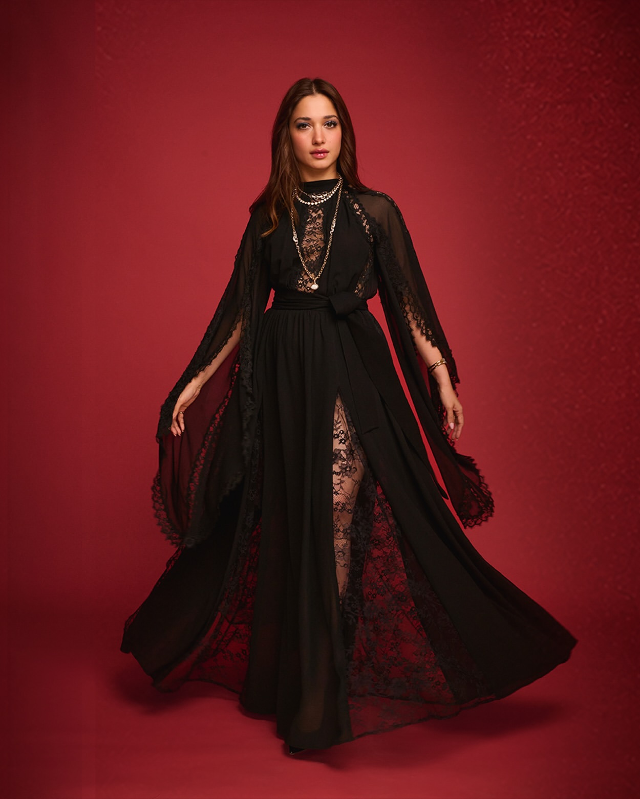 Red Hot! Tamannaah Bhatia Dazzles in Deep Red Beauty