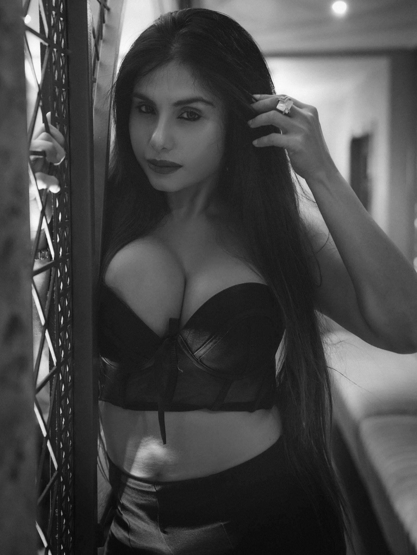 Taniya Chatterjee Brings a Bold Mood to Classic Black Styling
