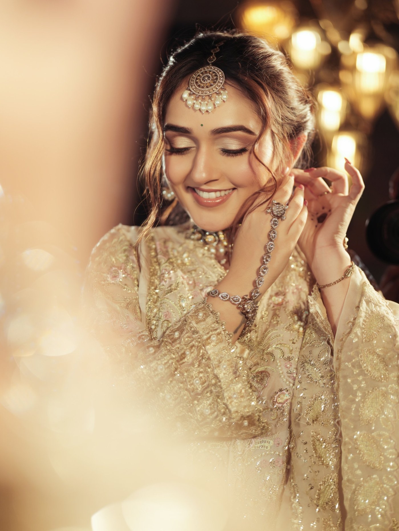 Tanya Sharma Channels Modern Royalty in Stunning Ivory Ensemble
