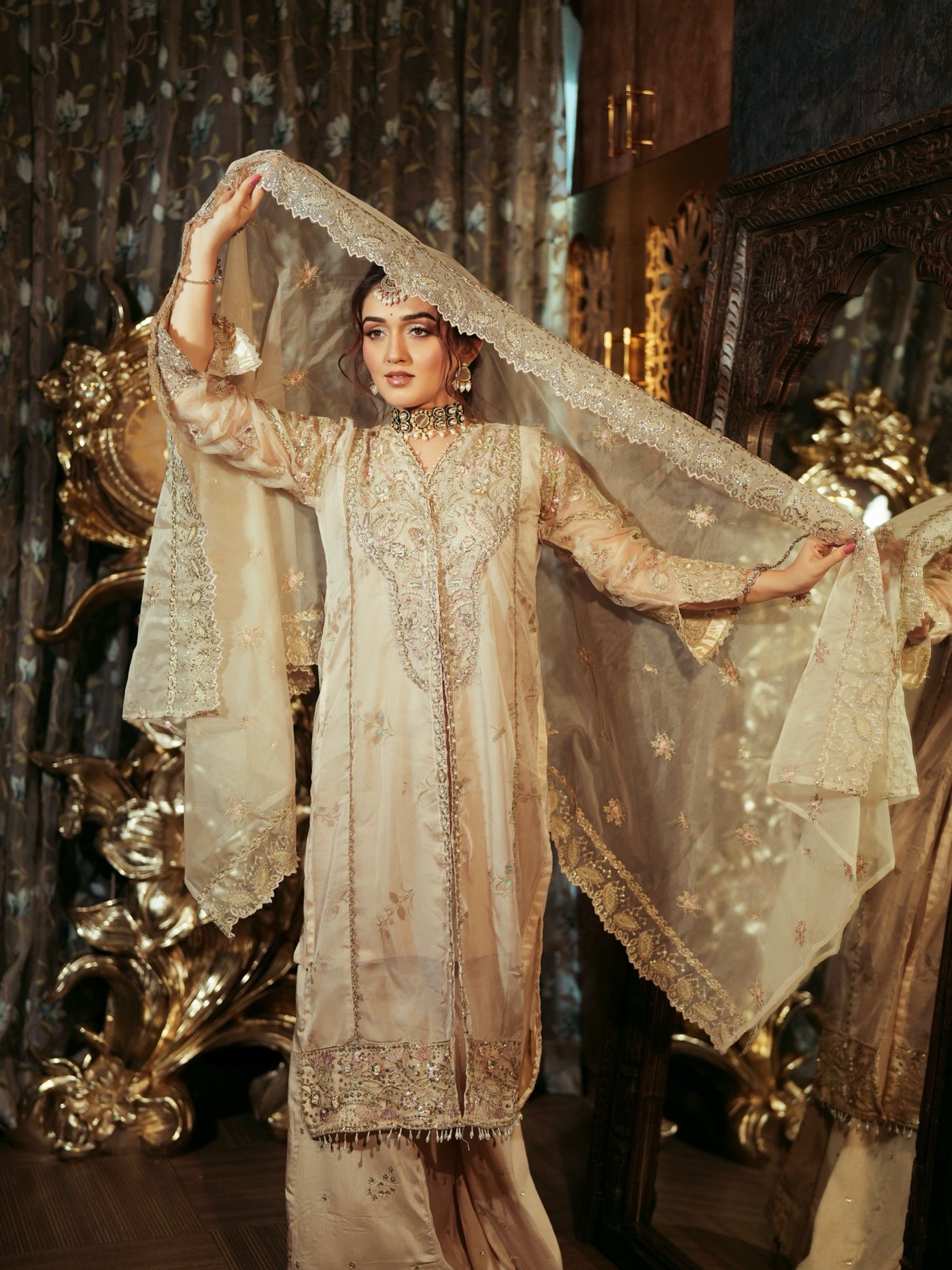 Tanya Sharma Channels Modern Royalty in Stunning Ivory Ensemble