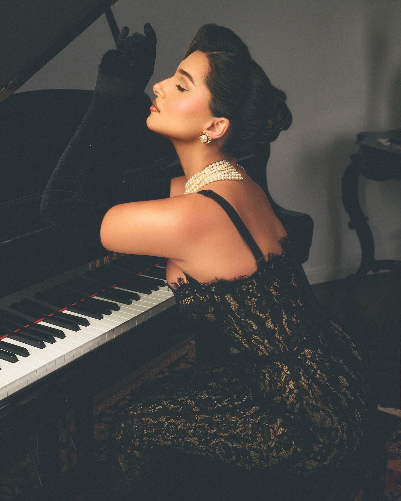 Old Hollywood Glamour Meets Modern Chic: Tara Sutaria Owns the Black Lace Look