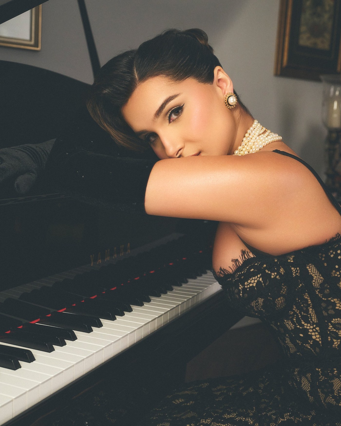 Old Hollywood Glamour Meets Modern Chic: Tara Sutaria Owns the Black Lace Look