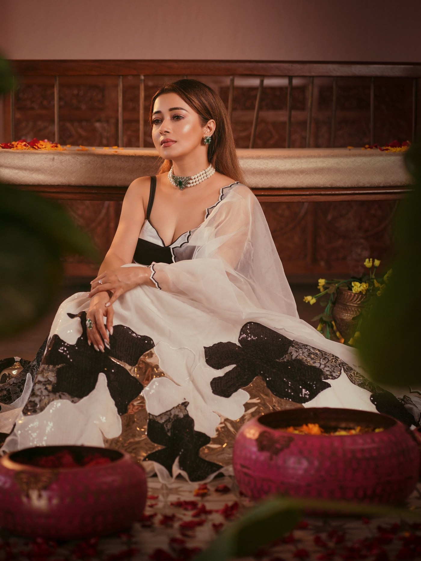 Tina Datta’s Festive Ensemble Blends Tradition With Contemporary Craftsmanship