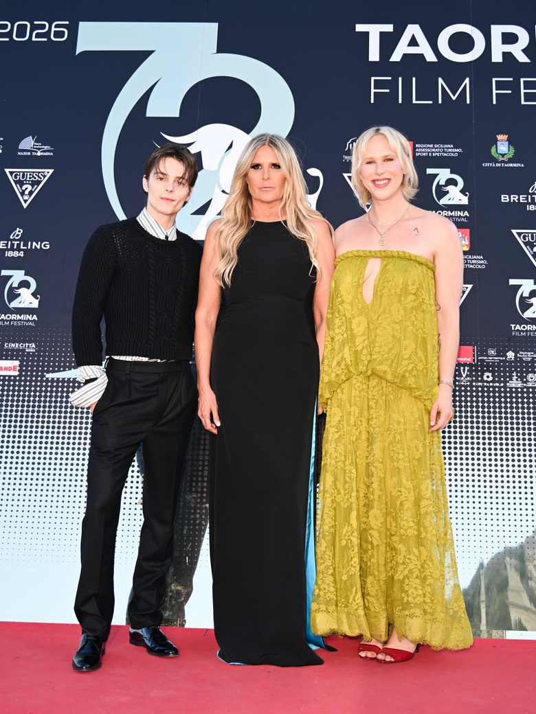 Tommy Dorfman poses on the red carpet during the 72nd Taormina Film Festival in Taormina.