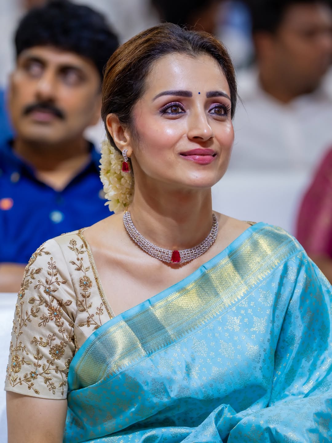 Trisha's Stunning Traditional Attire at Festive Events