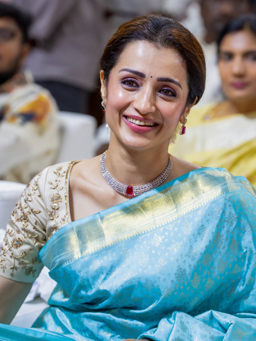 Trisha's Stunning Traditional Attire at Festive Events