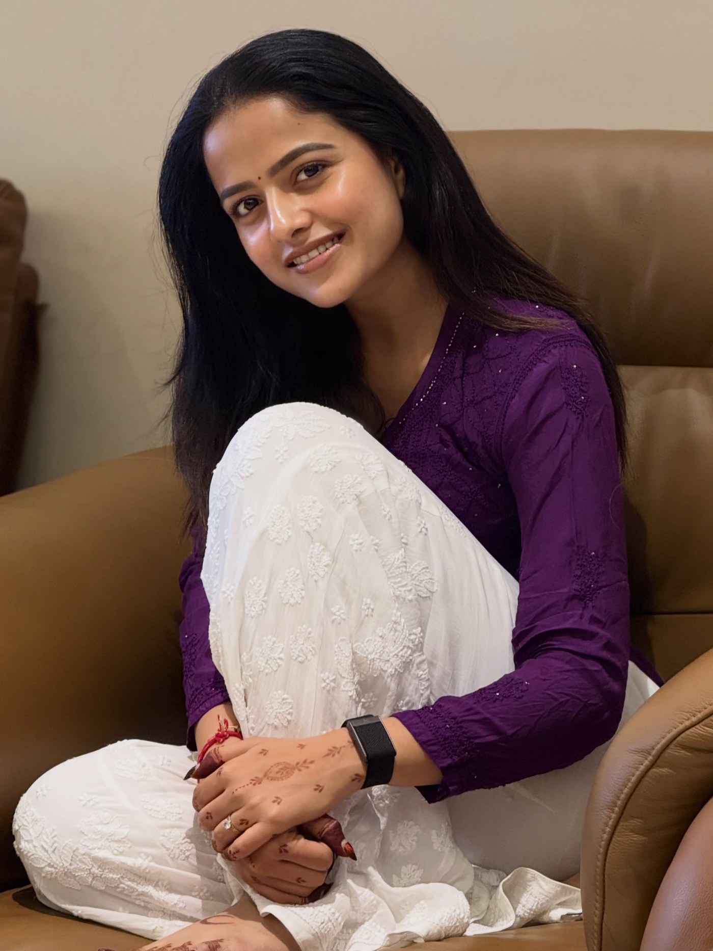 Vaishnavi Chaitanya's Mehendi Moment: A Simple Delight