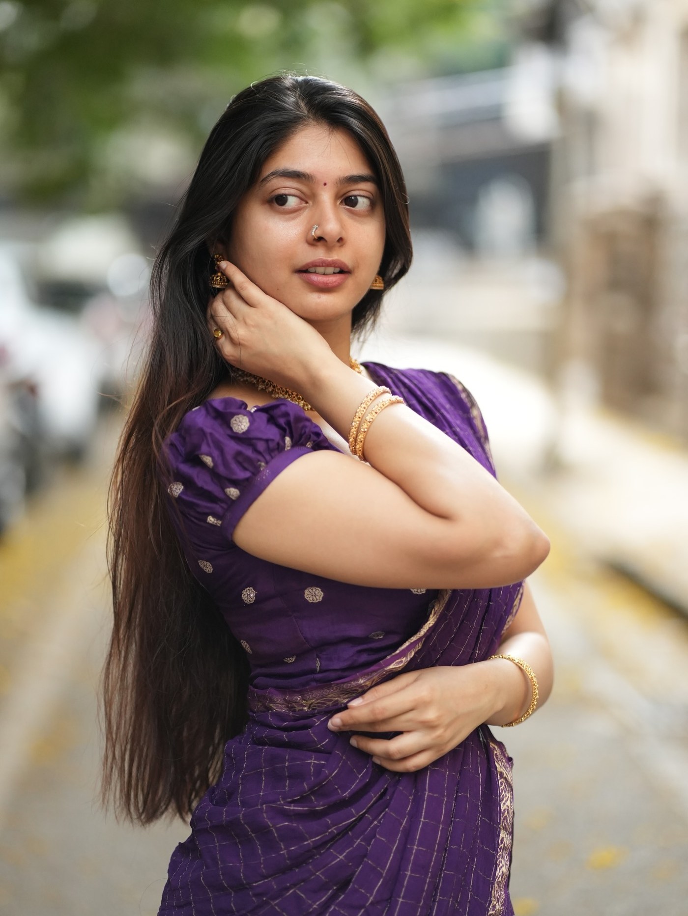 Yashashree’s Radiant Charm: From Regal Sarees to Chic Casual Looks!