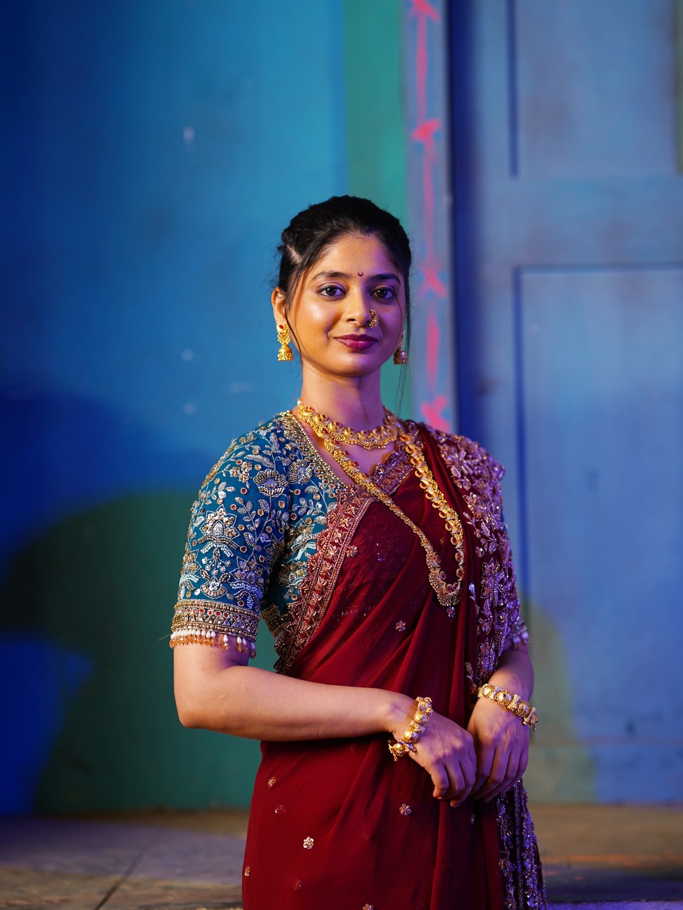 Yashashree’s Radiant Charm: From Regal Sarees to Chic Casual Looks!