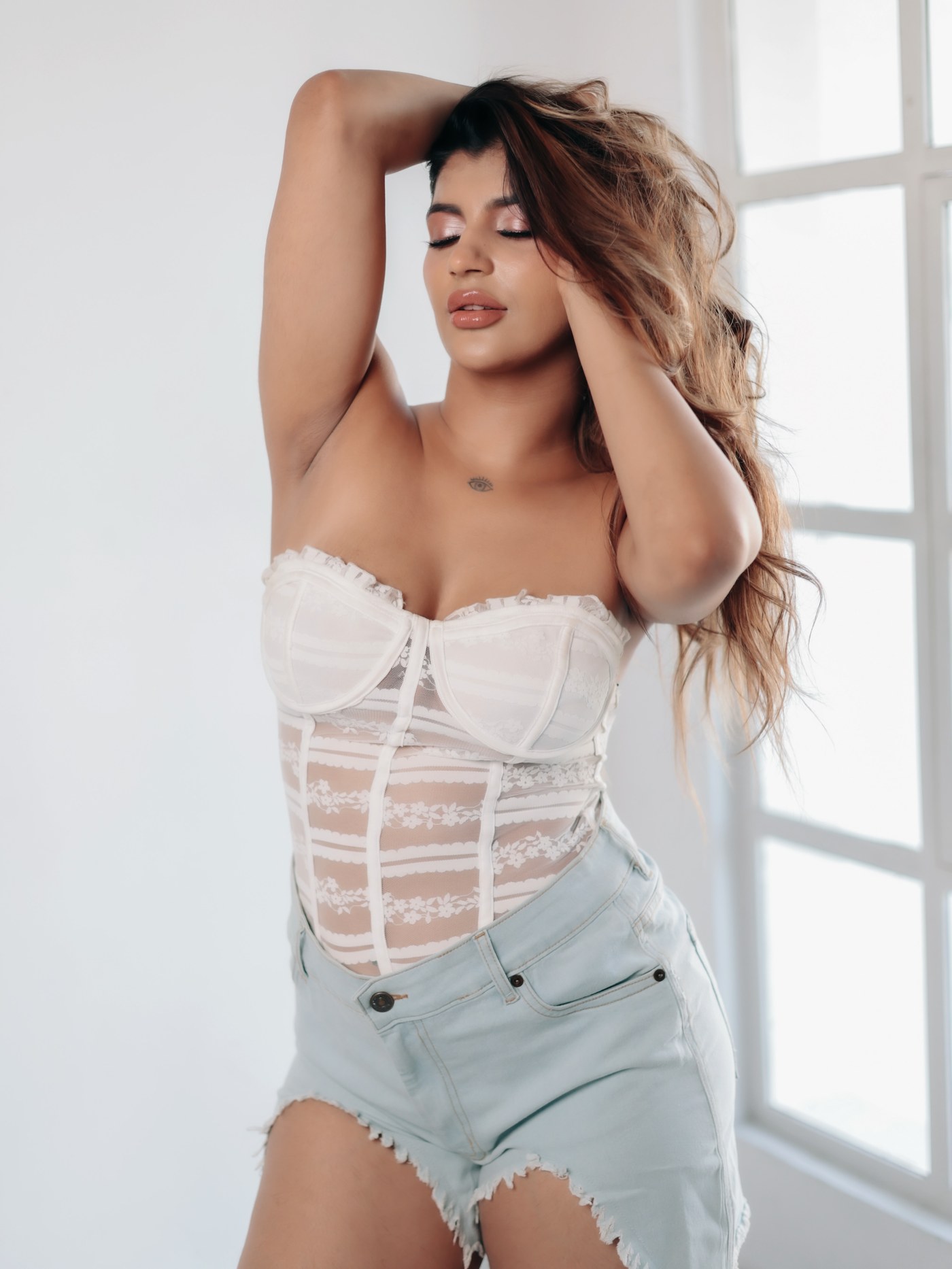 Yashika Aannand Breaks the Internet with Bold White Lace Chic!