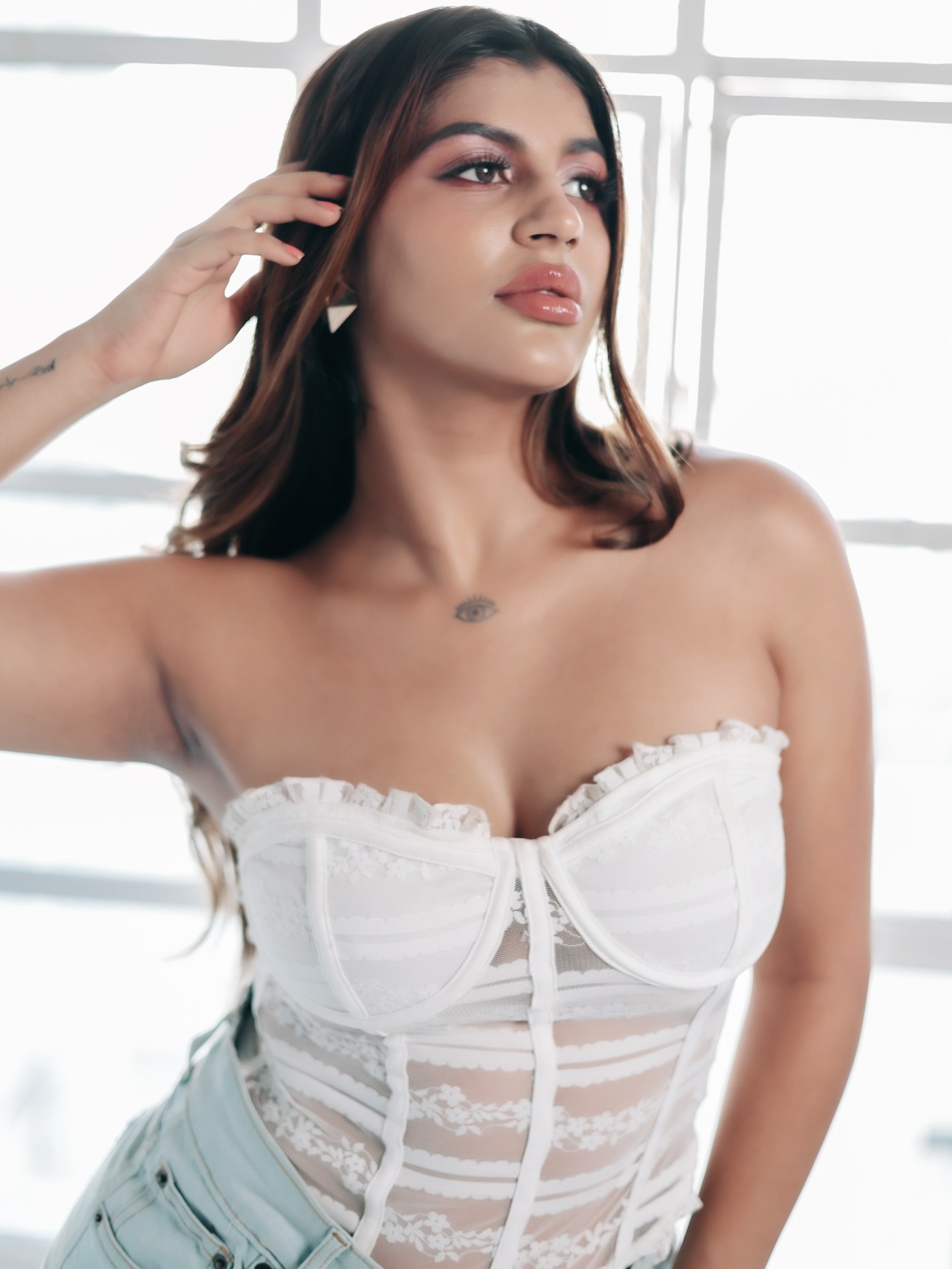 Yashika Aannand Breaks the Internet with Bold White Lace Chic!
