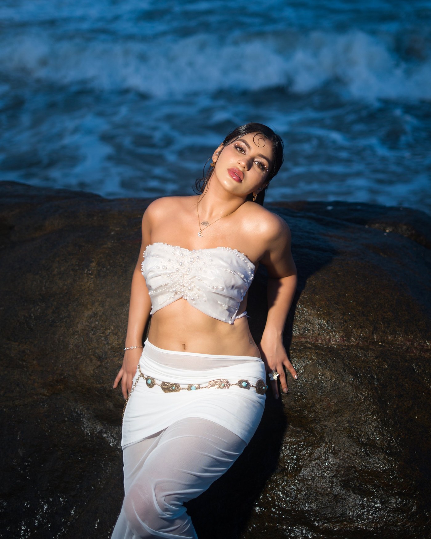 Yashika Aannand's Effortless Glamour: Beach Chic Meets Red Carpet Elegance