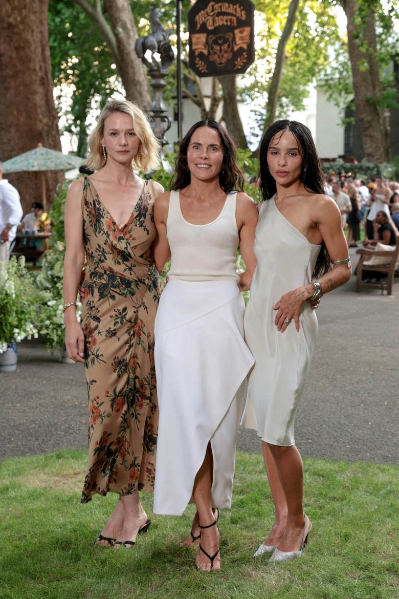 Zoe Kravitz is captured looking effortlessly stylish at a major Hollywood or fashion industry event.